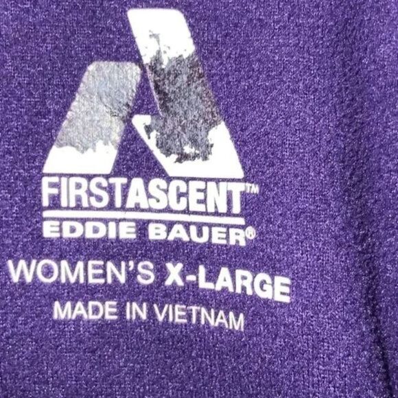 Eddie Bauer Fleece 3/4 Zip Women's Size X-Large Pull-Over Jacket - Picture 8 of 10